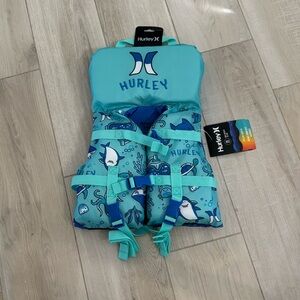 Hurley Kids Swim Vest - Blue and Teal